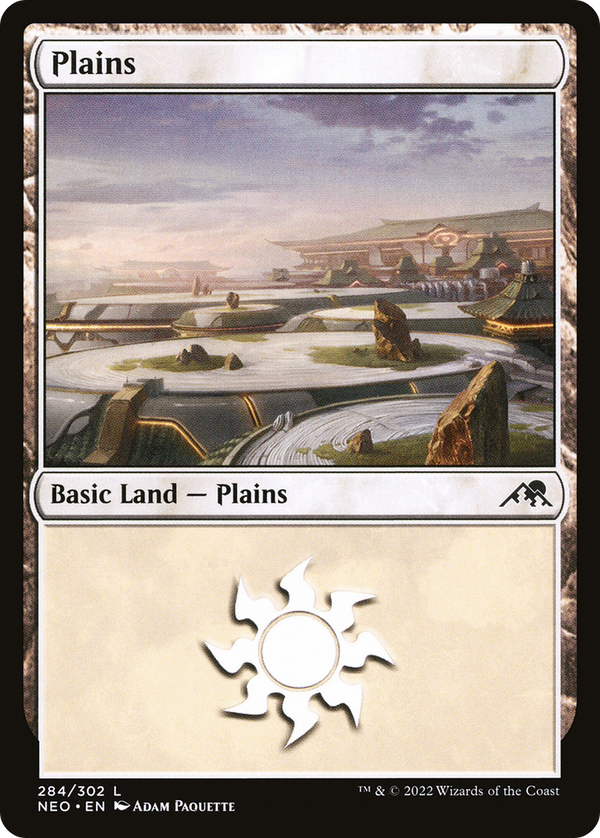 Plains (284) (NEO-284) - Kamigawa: Neon Dynasty Foil