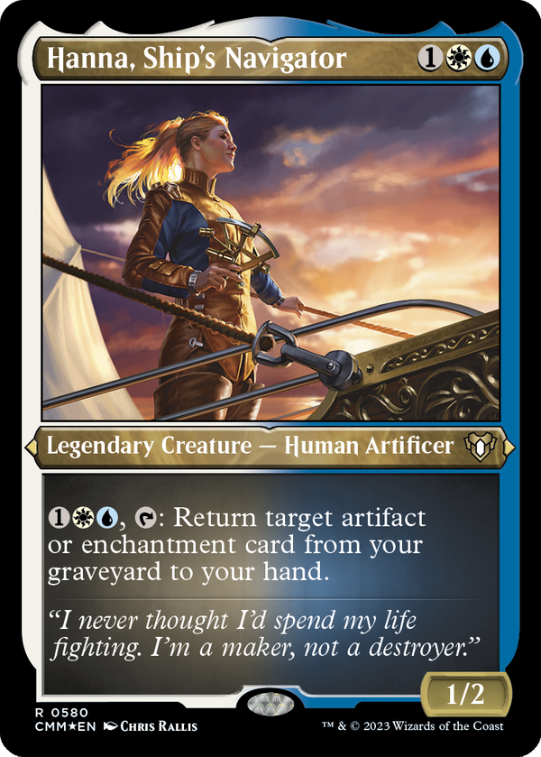 Hanna, Ship's Navigator (Foil Etched) (CMM-580) - Commander Masters Foil