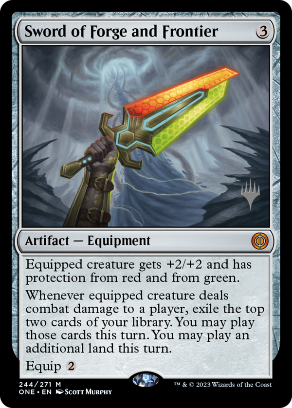 Sword of Forge and Frontier (PPONE-244) - Phyrexia: All Will Be One Promos Foil
