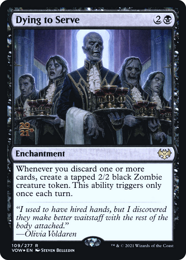 Dying to Serve (PRE-109) - Innistrad: Crimson Vow Promos Foil