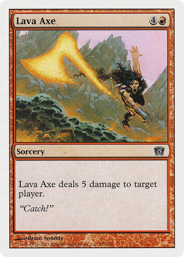Lava Axe (8ED-197) - 8th Edition Foil
