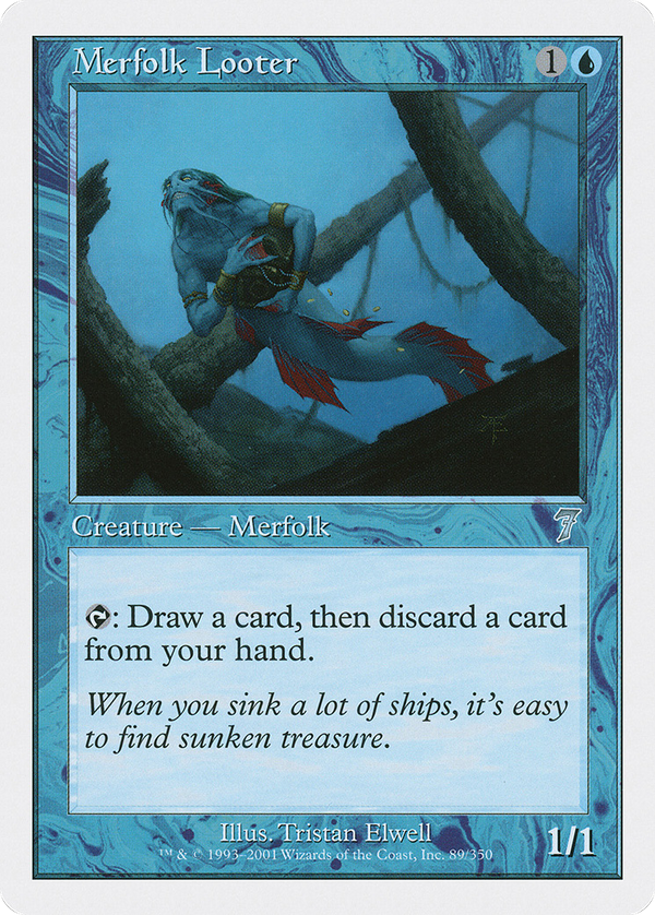 Merfolk Looter (7ED-089) - 7th Edition
