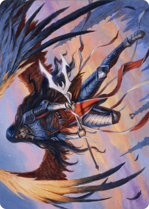 Liesa, Forgotten Archangel // Liesa, Forgotten Archangel (AMID-063) - Midnight Hunt Art Series (Borderless)