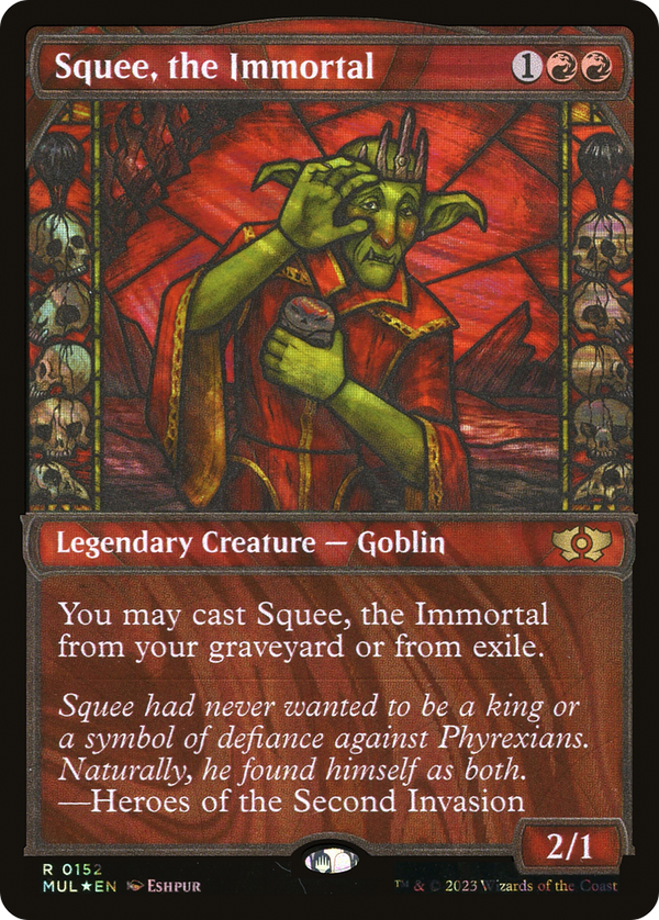 Squee, the Immortal (Halo Foil) (MUL-152) - Multiverse Legends: (Showcase) Foil