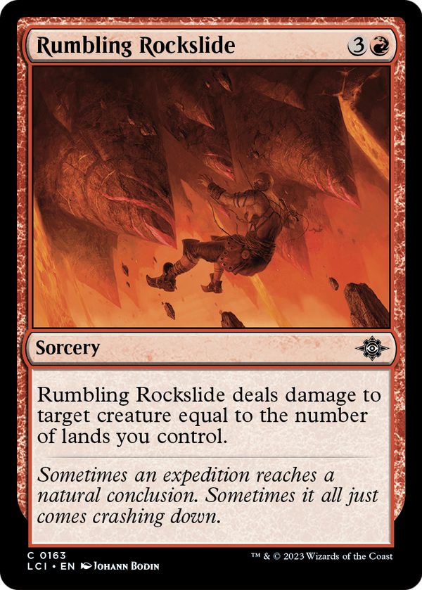Rumbling Rockslide (LCI-163) - The Lost Caverns of Ixalan Foil