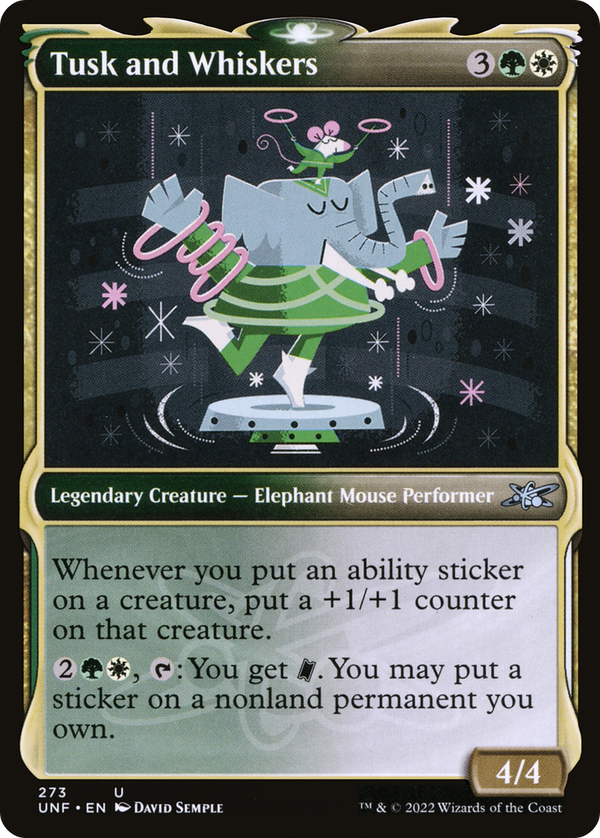 Tusk and Whiskers (Showcase) (UNF-273) - Unfinity: (Showcase) Foil