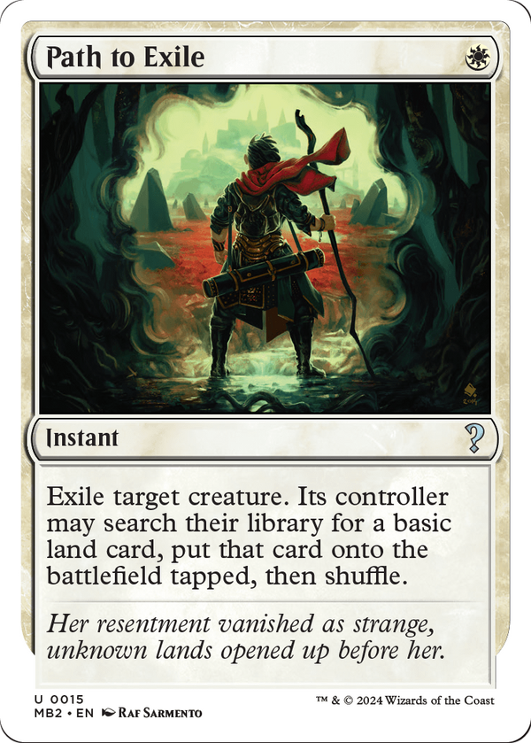 Path to Exile (White Border) (MB2-015) - Mystery Booster 2