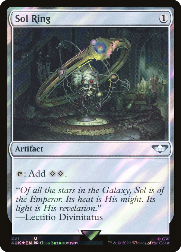 Sol Ring (251) (Surge Foil) (40K-251) - Warhammer 40,000 Commander Foil