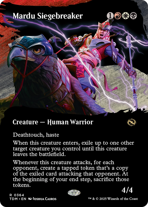Mardu Siegebreaker (Borderless) (TDM-364) - Tarkir: Dragonstorm: (Showcase) Foil