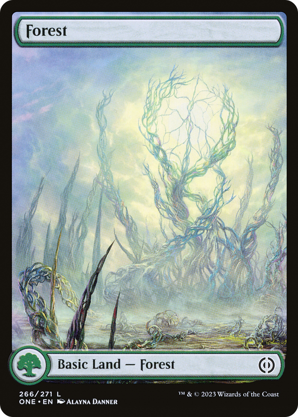 Forest (266) - Full Art (ONE-266) - Phyrexia: All Will Be One Foil