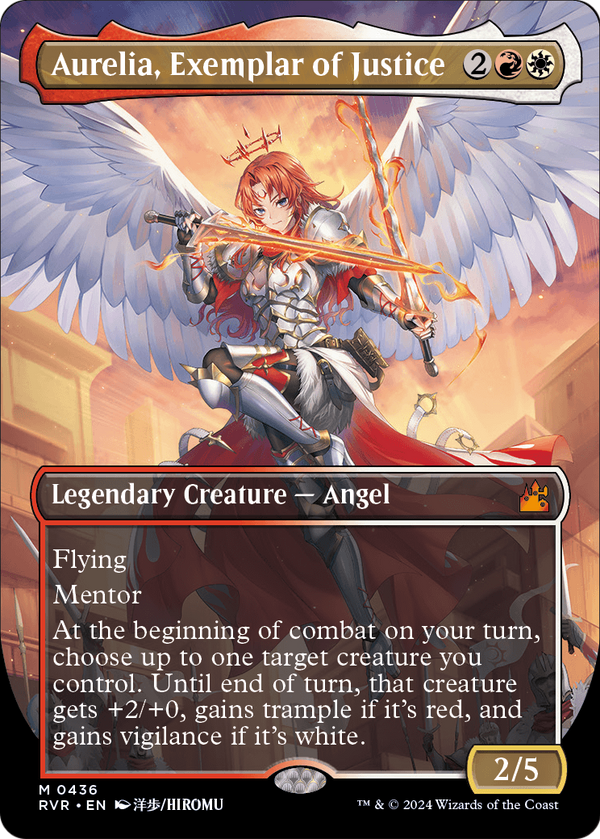 Aurelia, Exemplar of Justice (Anime Borderless) (RVR-436) - Ravnica Remastered