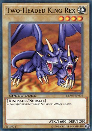 Two-Headed King Rex (DEM6-EN005) - Speed Duel Demo Deck 2020 Unlimited