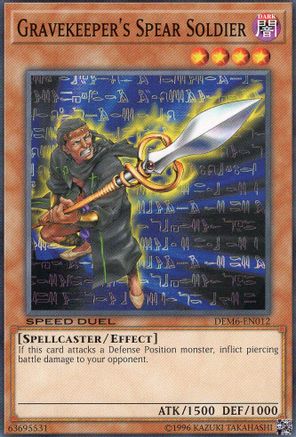 Gravekeeper's Spear Soldier (DEM6-EN012) - Speed Duel Demo Deck 2020 Unlimited