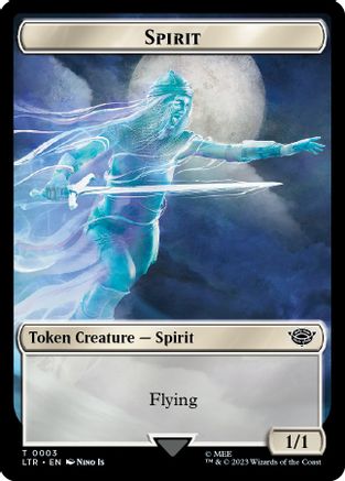 Spirit // Food (0011) Double-Sided Token (LTR-3 // 11) - The Lord of the Rings: Tales of Middle-earth Foil