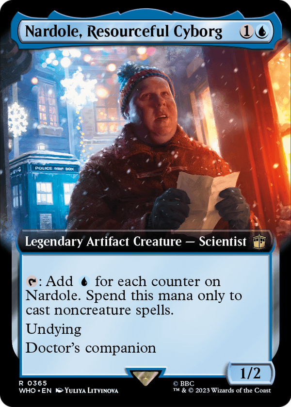 Nardole, Resourceful Cyborg (Extended Art) (WHO-365) - Doctor Who: (Extended Art) Foil