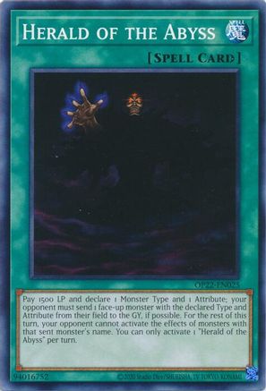 Herald of the Abyss (OP22-EN025) - OTS Tournament Pack 22 Unlimited