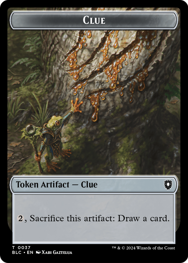 Clue (TBLC-037) - Bloomburrow Commander Tokens