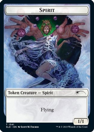 Spirit (SLD) // Angel Double-sided Token (SLD-1341 // 001) - Secret Lair Drop Series