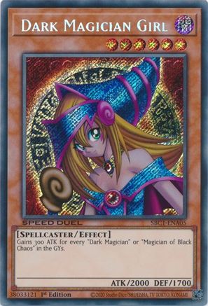 Dark Magician Girl (Secret Rare) (SBC1-ENA05) - Speed Duel: Streets of Battle City 1st Edition