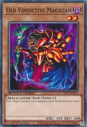 Old Vindictive Magician (SBC1-ENA11) - Speed Duel: Streets of Battle City 1st Edition
