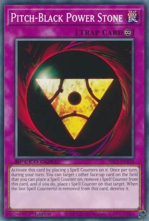 Pitch-Black Power Stone (SBC1-ENA18) - Speed Duel: Streets of Battle City 1st Edition