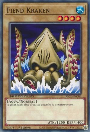 Fiend Kraken (SBC1-ENC08) - Speed Duel: Streets of Battle City 1st Edition