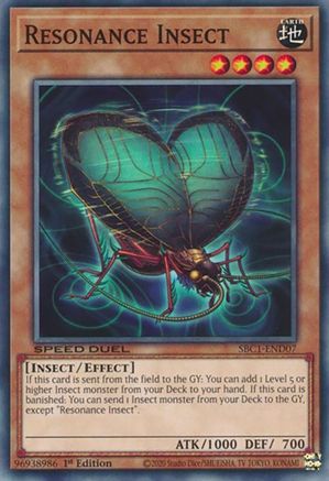 Resonance Insect (SBC1-END07) - Speed Duel: Streets of Battle City 1st Edition
