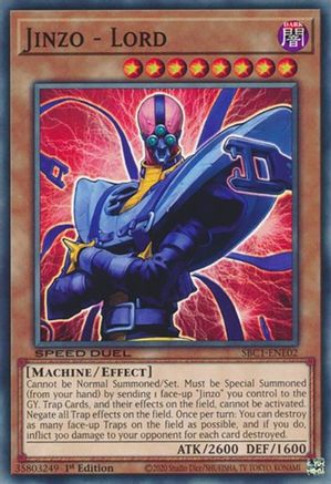 Jinzo - Lord (SBC1-ENE02) - Speed Duel: Streets of Battle City 1st Edition