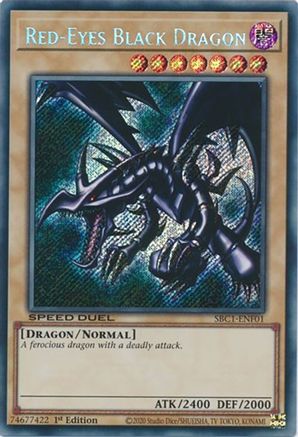 Red-Eyes Black Dragon (Secret Rare) (SBC1-ENF01) - Speed Duel: Streets of Battle City 1st Edition
