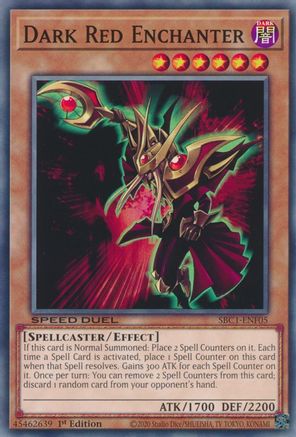 Dark Red Enchanter (SBC1-ENF05) - Speed Duel: Streets of Battle City 1st Edition