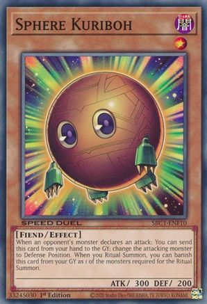 Sphere Kuriboh (SBC1-ENF10) - Speed Duel: Streets of Battle City 1st Edition