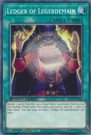 Ledger of Legerdemain (SBC1-ENF11) - Speed Duel: Streets of Battle City 1st Edition
