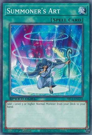 Summoner's Art (SBC1-ENG16) - Speed Duel: Streets of Battle City 1st Edition