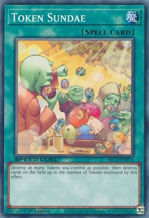 Token Sundae (SBC1-ENH14) - Speed Duel: Streets of Battle City 1st Edition
