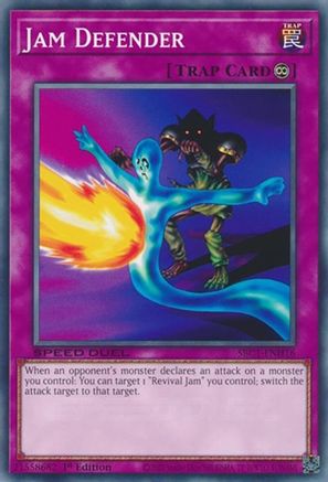 Jam Defender (SBC1-ENH16) - Speed Duel: Streets of Battle City 1st Edition