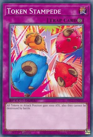 Token Stampede (SBC1-ENH18) - Speed Duel: Streets of Battle City 1st Edition
