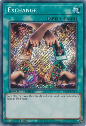 Exchange (Secret Rare) (SBC1-ENI16) - Speed Duel: Streets of Battle City 1st Edition