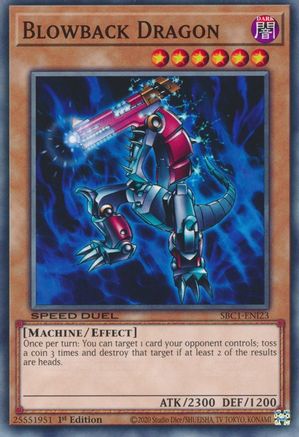Blowback Dragon (SBC1-ENI23) - Speed Duel: Streets of Battle City 1st Edition