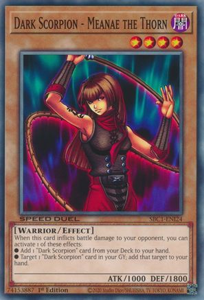 Dark Scorpion - Meanae the Thorn (SBC1-ENI24) - Speed Duel: Streets of Battle City 1st Edition