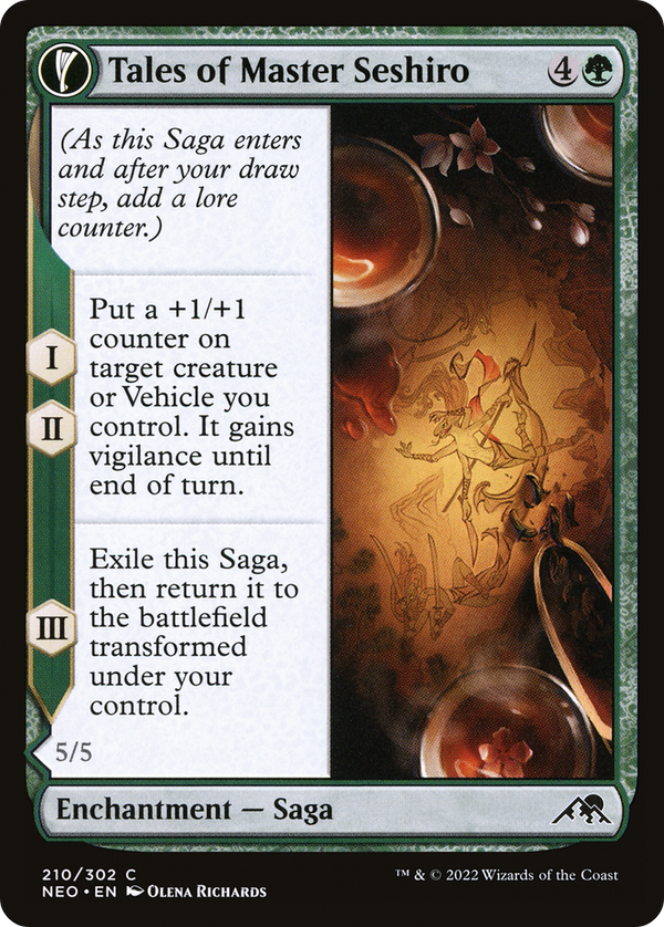 Tales of Master Seshiro (NEO-210) - Kamigawa: Neon Dynasty: (fandfc, enchantment) Foil