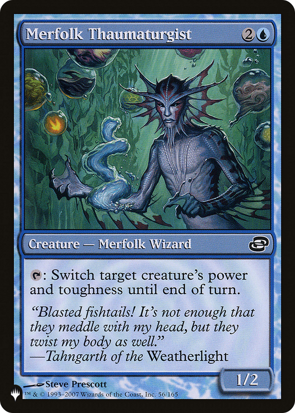 Merfolk Thaumaturgist (LIST-PLC-56) - The List: (colorshifted)