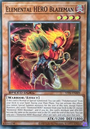 Elemental HERO Blazeman (STP6-EN009) - Speed Duel: Tournament Pack 6 Unlimited