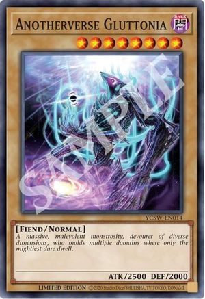 Anotherverse Gluttonia (UR) (YCSW-EN014) - Yu-Gi-Oh! Championship Series Prize Cards Limited