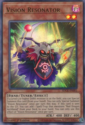 Vision Resonator (SDCK-EN002) - Structure Deck: The Crimson King 1st Edition