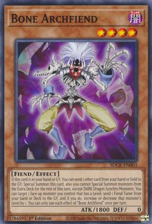 Bone Archfiend (SDCK-EN003) - Structure Deck: The Crimson King 1st Edition