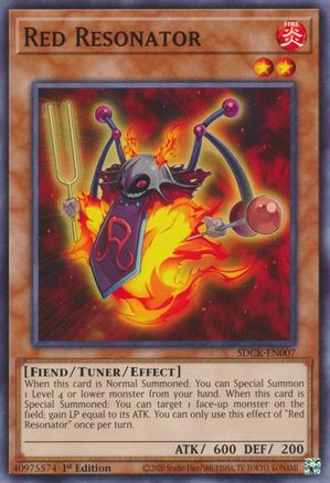 Red Resonator (SDCK-EN007) - Structure Deck: The Crimson King 1st Edition