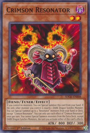 Crimson Resonator (SDCK-EN008) - Structure Deck: The Crimson King 1st Edition