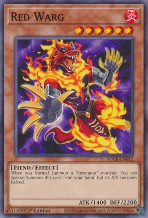 Red Warg (SDCK-EN012) - Structure Deck: The Crimson King 1st Edition