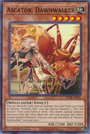 Ascator, Dawnwalker (SDCK-EN021) - Structure Deck: The Crimson King 1st Edition