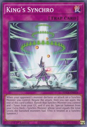 King's Synchro (SDCK-EN034) - Structure Deck: The Crimson King 1st Edition